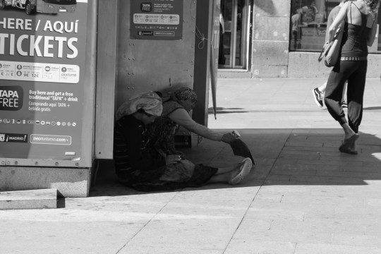 In strada a Madrid, foto di Angela Santoro, CB Apg23, Spagna, 2012
